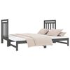 vidaXL Pull-out Day Bed without Mattress Grey 2x(90x190) cm