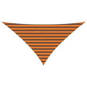 vidaXL Sun Shade Sail Orange and Brown 2.5 x 2.5 x 3.5 m