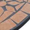 vidaXL Bistro Table Terracotta 60 cm Mosaic
