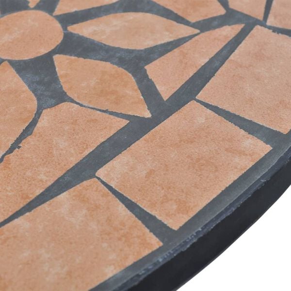 vidaXL Bistro Table Terracotta 60 cm Mosaic
