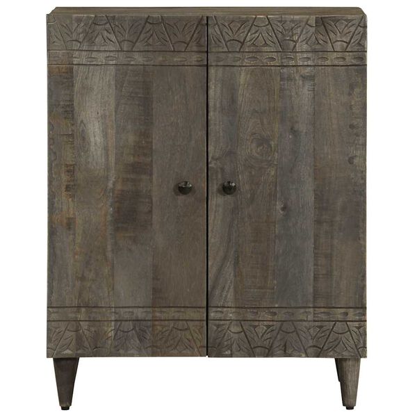 vidaXL Sideboard Light Grey 60x33.5x75 cm Solid Wood Mango
