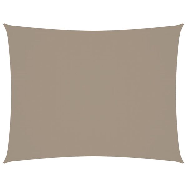 vidaXL Sunshade Sail Oxford Fabric Rectangular 3.5x4.5 m Taupe