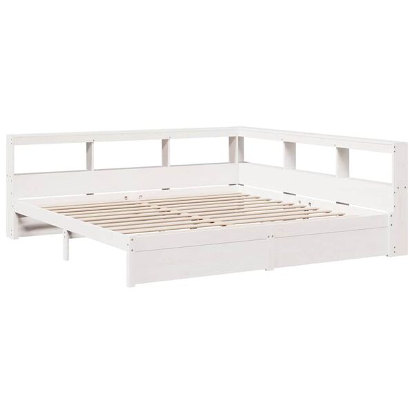 vidaXL Bookcase Bed without Mattress 160x200 cm Solid Wood Pine