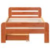 vidaXL Bed frame without Mattress Wax Brown 75x190 cm Small Single Solid Wood Pine