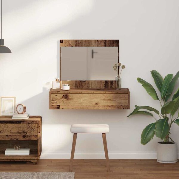 vidaXL Dressing Table Brown 83 x 40 x 70 cm Engineered Wood