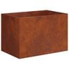 vidaXL Garden Planter Rusty 50 x 40 x 40 cm Weathering Steel