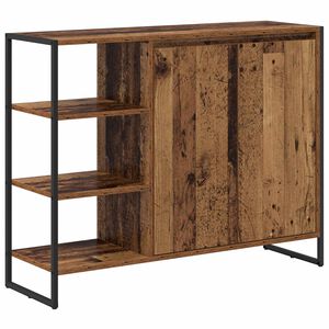 vidaXL Side Cabinet Old Wood 96.5 x 30 x 75 cm Engineered Wood