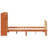 vidaXL Bookcase Bed without Mattress Wax Brown 120x190 cm Small Double Solid Wood Pine