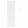 vidaXL Window Blind with Curtains Manual White Aluminium
