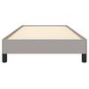vidaXL Bed Frame without Mattress Light Grey 90x190 cm Single Single Fabric