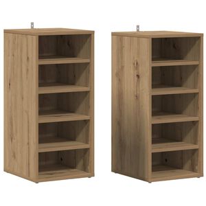 vidaXL Shoe Cabinet 32 x 35 x 70 cm Artisan Oak 5 pairs of shoes