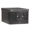 LABEL51 Storage Box Media 35x27x18 cm XL Antique Black