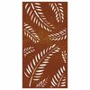 vidaXL Garden Wall Decoration 105x55 cm Corten Steel Leaf Design