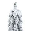 vidaXL Artificial Pre-lit Christmas Tree with 45 LEDs and Flocked Snow 90 cm