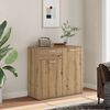 vidaXL Sideboard Artisan Oak 80x36x75 cm Engineered Wood
