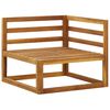 vidaXL Sectional Corner Sofas 2 pcs with Cushions Solid Wood Acacia
