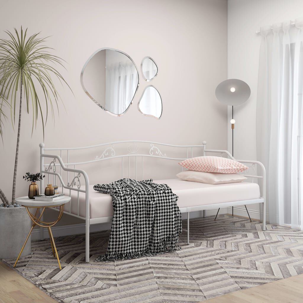 White metal top daybed twin