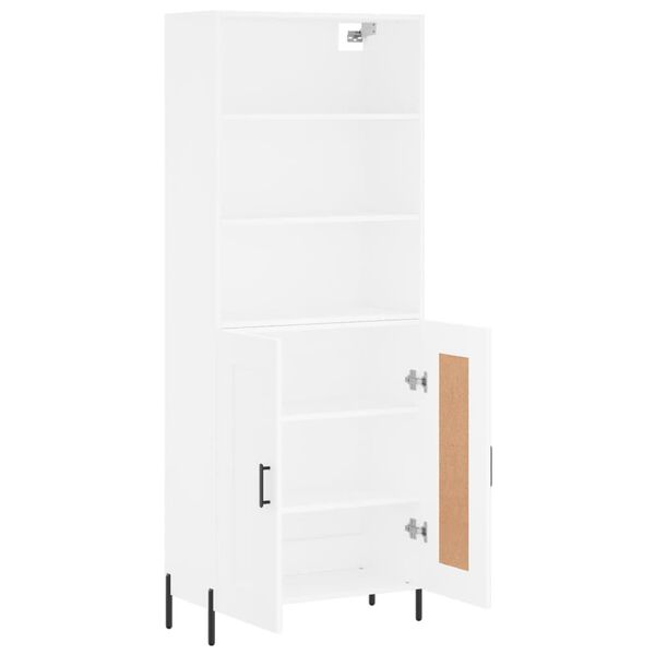 vidaXL Highboard White 69.5x34x180 cm Engineered Wood