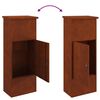 vidaXL Parcel Drop Box Rusty 44.5 x 29 x 110.5 cm Weathering Steel