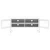 vidaXL TV Cabinet White 105x35x50 cm Steel