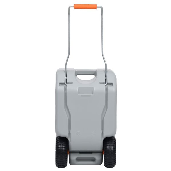 vidaXL Wheeled Water Tank for Camping 25 L Grey