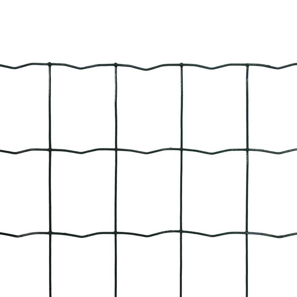 vidaXL Euro Fence Steel 10x0.8 m Green
