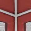 vidaXL Party Tent with 4 Mesh Sidewalls Red 2x2 m HDPE