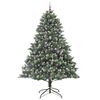 vidaXL Artificial Christmas Tree with 300 LEDs with Stand Green 240 cm