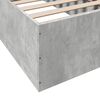 vidaXL Bed Frame without Mattress Concrete Grey 75x190 cm Small Single