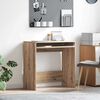 vidaXL Desk with Shelf Artisan oak 77.5 x 43 x 79 cm Engineered Wood