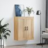 vidaXL Wall Mounted Cabinet Sonoma Oak 69.5x34x90 cm Engineered Wood