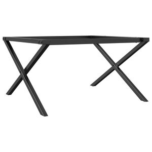 vidaXL Coffee Table Legs X-Frame 80x70x43 cm Steel