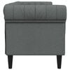 vidaXL Sofa Dark Grey 201.5 x 74.5 x 74.5 cm Polyester