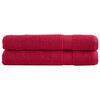 vidaXL Premium Towels SOLUND 2 pcs Red 100x200 cm 600 gsm