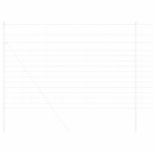 vidaXL Field Fence Grey 1.6 x 10 m Steel