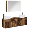 vidaXL Bathroom Cabinet Set 4 pcs Old Wood Engineered Wood