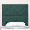 vidaXL Headboard Height Adjustable Dark green 100 cm Velvet