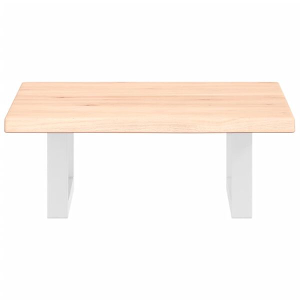 vidaXL Basin Shelf Wall Mounted Steel and Solid Wood Oak