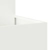 vidaXL Garden Planter White 100 x 100 x 48 cm Steel