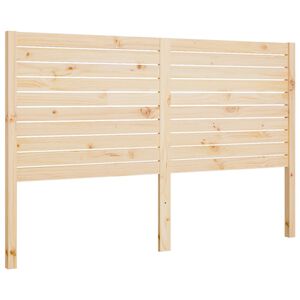 vidaXL Bed Headboard 146x4x100 cm Solid Wood Pine