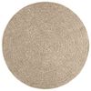 vidaXL Rug ZIZUR Beige &Oslash; 120 cm Jute Look Indoor and Outdoor