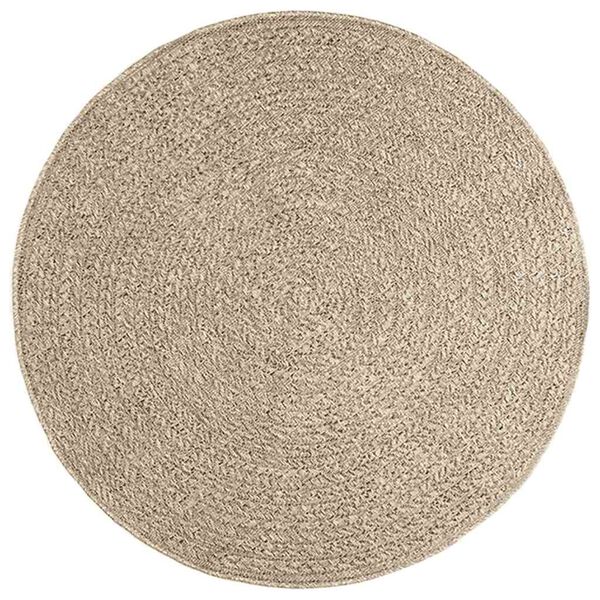 vidaXL Rug ZIZUR Beige &Oslash; 120 cm Jute Look Indoor and Outdoor