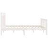 vidaXL Bed Frame without Mattress White Solid Wood Pine 160x200 cm