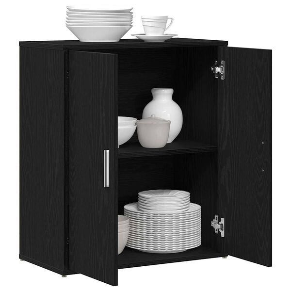 vidaXL Sideboard Black Oak 60x31x70 cm Engineered Wood