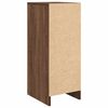 vidaXL Shoe Cabinet Brown Oak 29.5x34x76 cm Engineered Wood