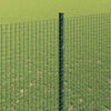 vidaXL Fence with Post Green 1.6 x 10 m Steel and PVC