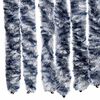vidaXL Insect Curtain Blue, White and Silver 56x185 cm Chenille