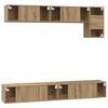 vidaXL TV Cabinet Set Wall-mounted 5 pcs Artisan Oak Engineered Wood