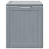 vidaXL Garden Storage Box 90L Grey PP Wood Look