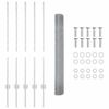 vidaXL Fence and Post Silver 1 x 10 m Steel